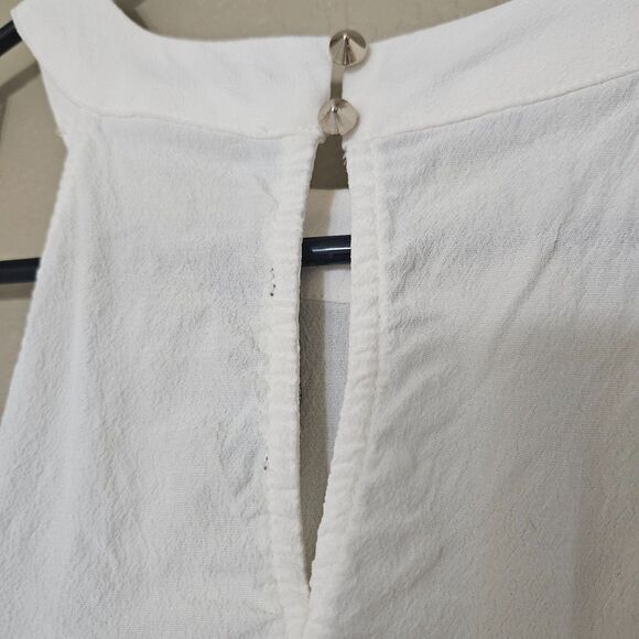 Revolve ASTR Silk Tank Lace Trim Romantic Blouse Top Size Medium - Picture 6 of 16